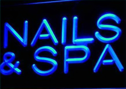 Nails & Spa LED Light Sign